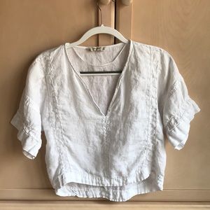 Zara Linen Tunic Top